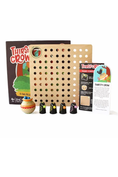 Thirsty Crow Wooden Board Game