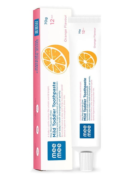 Mee Mee Fluoride Free Toothpaste - Orange Flavour